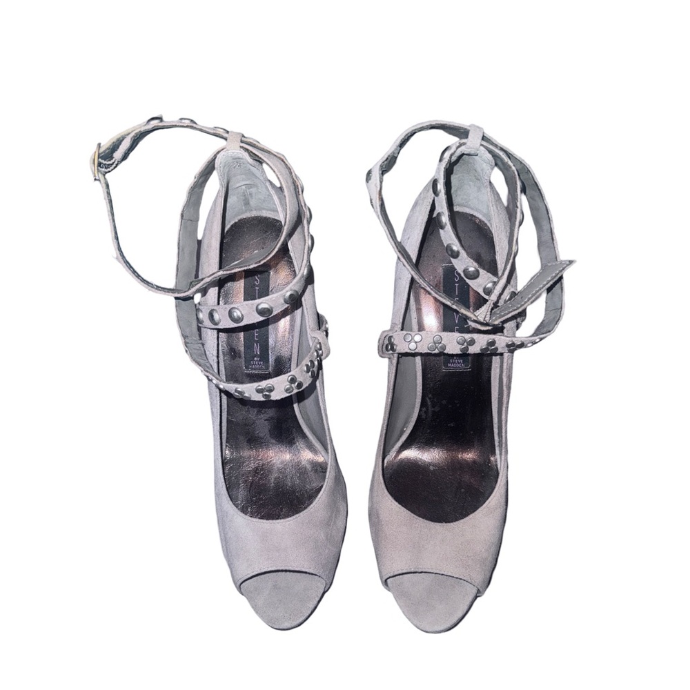 Steven By Steve Madden Gray High Heeled Sandals